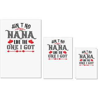 UDNAG Untearable Waterproof Stickers 155GSM 'Grand father | AINT NO NANA' A4 x 1pc, A5 x 1pc & A6 x 2pc UDNAG Untearable Waterproof Stickers 155GSM 'Grand father | AINT NO NANA' A4 x 1pc, A5 x 1pc & A6 x 2pc
