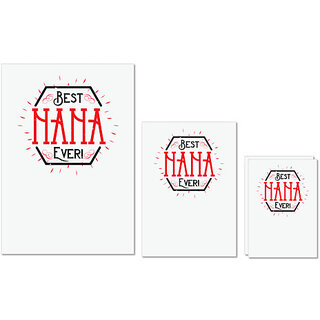 UDNAG Untearable Waterproof Stickers 155GSM 'Grand father | BEST NANA EVER' A4 x 1pc, A5 x 1pc & A6 x 2pc UDNAG Untearable Waterproof Stickers 155GSM 'Grand father | BEST NANA EVER' A4 x 1pc, A5 x 1pc & A6 x 2pc
