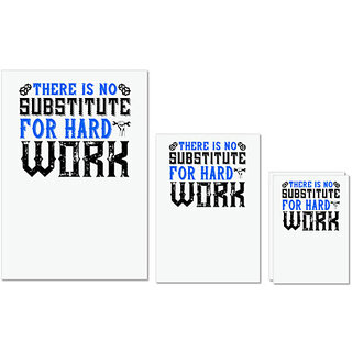 UDNAG Untearable Waterproof Stickers 155GSM 'Gym | 03.ther is no substitute for hard work' A4 x 1pc, A5 x 1pc & A6 x 2pc UDNAG Untearable Waterproof Stickers 155GSM 'Gym | 03.ther is no substitute for hard work' A4 x 1pc, A5 x 1pc & A6 x 2pc