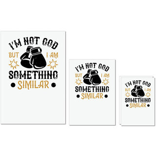 UDNAG Untearable Waterproof Stickers 155GSM 'Boxing | Im not , but I am something similar' A4 x 1pc, A5 x 1pc & A6 x 2pc UDNAG Untearable Waterproof Stickers 155GSM 'Boxing | Im not , but I am something similar' A4 x 1pc, A5 x 1pc & A6 x 2pc
