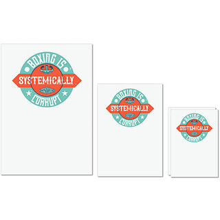 UDNAG Untearable Waterproof Stickers 155GSM 'Boxing | Boxing is systemically corrupt' A4 x 1pc, A5 x 1pc & A6 x 2pc UDNAG Untearable Waterproof Stickers 155GSM 'Boxing | Boxing is systemically corrupt' A4 x 1pc, A5 x 1pc & A6 x 2pc