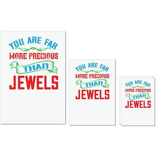 UDNAG Untearable Waterproof Stickers 155GSM 'Love | you are fare more precious' A4 x 1pc, A5 x 1pc & A6 x 2pc UDNAG Untearable Waterproof Stickers 155GSM 'Love | you are fare more precious' A4 x 1pc, A5 x 1pc & A6 x 2pc