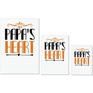 UDNAG Untearable Waterproof Stickers 155GSM 'Papa, Father | papa's heart' A4 x 1pc, A5 x 1pc & A6 x 2pc UDNAG Untearable Waterproof Stickers 155GSM 'Papa, Father | papa's heart' A4 x 1pc, A5 x 1pc & A6 x 2pc