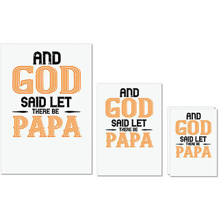 UDNAG Untearable Waterproof Stickers 155GSM 'Papa, Father | and said let there be papa' A4 x 1pc, A5 x 1pc & A6 x 2pc UDNAG Untearable Waterproof Stickers 155GSM 'Papa, Father | and said let there be papa' A4 x 1pc, A5 x 1pc & A6 x 2pc