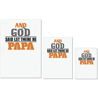UDNAG Untearable Waterproof Stickers 155GSM 'Father | and saidlet there be papa' A4 x 1pc, A5 x 1pc & A6 x 2pc UDNAG Untearable Waterproof Stickers 155GSM 'Father | and saidlet there be papa' A4 x 1pc, A5 x 1pc & A6 x 2pc