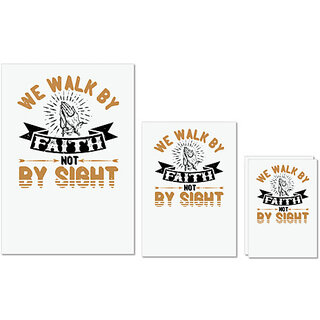 UDNAG Untearable Waterproof Stickers 155GSM 'Faith | We walk by faith, not by sight' A4 x 1pc, A5 x 1pc & A6 x 2pc UDNAG Untearable Waterproof Stickers 155GSM 'Faith | We walk by faith, not by sight' A4 x 1pc, A5 x 1pc & A6 x 2pc