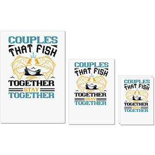 UDNAG Untearable Waterproof Stickers 155GSM 'Fishing | COUPLES THAT FISH TOGETHER' A4 x 1pc, A5 x 1pc & A6 x 2pc UDNAG Untearable Waterproof Stickers 155GSM 'Fishing | COUPLES THAT FISH TOGETHER' A4 x 1pc, A5 x 1pc & A6 x 2pc