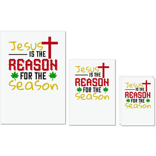 UDNAG Untearable Waterproof Stickers 155GSM 'Christmas | is the reason for the season' A4 x 1pc, A5 x 1pc & A6 x 2pc UDNAG Untearable Waterproof Stickers 155GSM 'Christmas | is the reason for the season' A4 x 1pc, A5 x 1pc & A6 x 2pc