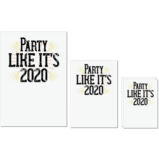 UDNAG Untearable Waterproof Stickers 155GSM 'Christmas | Party like its 2020' A4 x 1pc, A5 x 1pc & A6 x 2pc UDNAG Untearable Waterproof Stickers 155GSM 'Christmas | Party like its 2020' A4 x 1pc, A5 x 1pc & A6 x 2pc