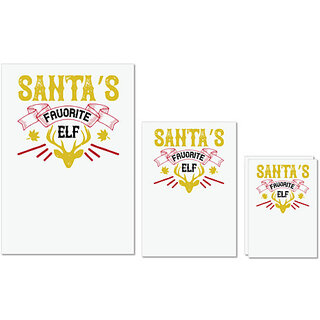UDNAG Untearable Waterproof Stickers 155GSM 'Christmas | Santas favorite elf' A4 x 1pc, A5 x 1pc & A6 x 2pc UDNAG Untearable Waterproof Stickers 155GSM 'Christmas | Santas favorite elf' A4 x 1pc, A5 x 1pc & A6 x 2pc