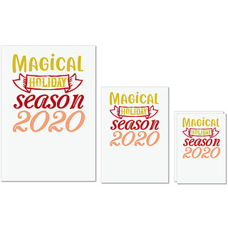 UDNAG Untearable Waterproof Stickers 155GSM 'Christmas | magical holiday season 2020' A4 x 1pc, A5 x 1pc & A6 x 2pc UDNAG Untearable Waterproof Stickers 155GSM 'Christmas | magical holiday season 2020' A4 x 1pc, A5 x 1pc & A6 x 2pc