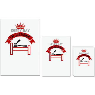 UDNAG Untearable Waterproof Stickers 155GSM 'Dentist | Every day i'm suctionin' A4 x 1pc, A5 x 1pc & A6 x 2pc UDNAG Untearable Waterproof Stickers 155GSM 'Dentist | Every day i'm suctionin' A4 x 1pc, A5 x 1pc & A6 x 2pc