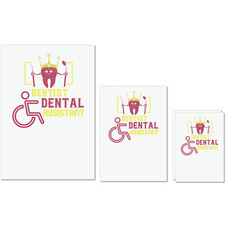 UDNAG Untearable Waterproof Stickers 155GSM 'Dentist | Dentist dental assistant' A4 x 1pc, A5 x 1pc & A6 x 2pc UDNAG Untearable Waterproof Stickers 155GSM 'Dentist | Dentist dental assistant' A4 x 1pc, A5 x 1pc & A6 x 2pc