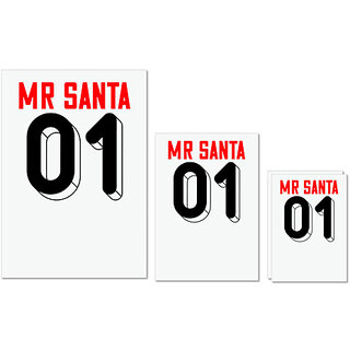 UDNAG Untearable Waterproof Stickers 155GSM 'Christmas | Mr.santa 01' A4 x 1pc, A5 x 1pc & A6 x 2pc UDNAG Untearable Waterproof Stickers 155GSM 'Christmas | Mr.santa 01' A4 x 1pc, A5 x 1pc & A6 x 2pc