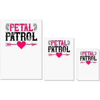                       UDNAG Untearable Waterproof Stickers 155GSM 'Patrol | patel patrol' A4 x 1pc, A5 x 1pc & A6 x 2pc                                              