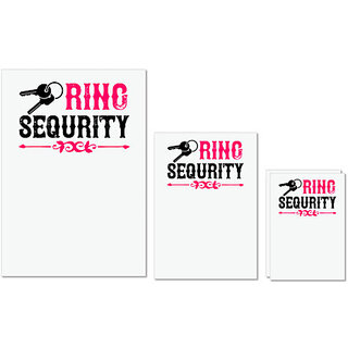 UDNAG Untearable Waterproof Stickers 155GSM 'Couple | ring sequrity' A4 x 1pc, A5 x 1pc & A6 x 2pc UDNAG Untearable Waterproof Stickers 155GSM 'Couple | ring sequrity' A4 x 1pc, A5 x 1pc & A6 x 2pc