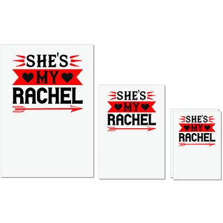 UDNAG Untearable Waterproof Stickers 155GSM 'Couple | she's my rachel' A4 x 1pc, A5 x 1pc & A6 x 2pc UDNAG Untearable Waterproof Stickers 155GSM 'Couple | she's my rachel' A4 x 1pc, A5 x 1pc & A6 x 2pc