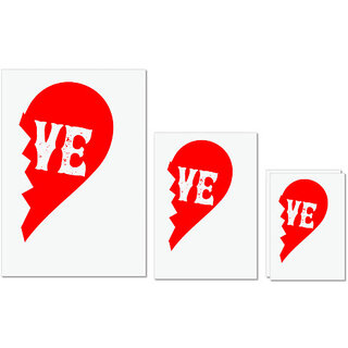 UDNAG Untearable Waterproof Stickers 155GSM 'Couple | love 2' A4 x 1pc, A5 x 1pc & A6 x 2pc UDNAG Untearable Waterproof Stickers 155GSM 'Couple | love 2' A4 x 1pc, A5 x 1pc & A6 x 2pc