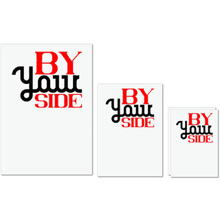 UDNAG Untearable Waterproof Stickers 155GSM 'Couple | by your side' A4 x 1pc, A5 x 1pc & A6 x 2pc UDNAG Untearable Waterproof Stickers 155GSM 'Couple | by your side' A4 x 1pc, A5 x 1pc & A6 x 2pc