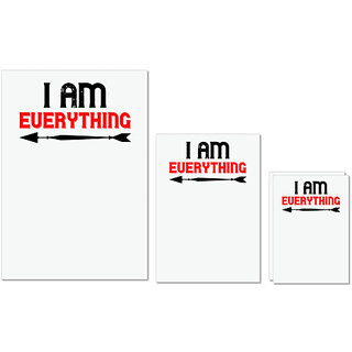 UDNAG Untearable Waterproof Stickers 155GSM 'Couple | i am everything' A4 x 1pc, A5 x 1pc & A6 x 2pc UDNAG Untearable Waterproof Stickers 155GSM 'Couple | i am everything' A4 x 1pc, A5 x 1pc & A6 x 2pc