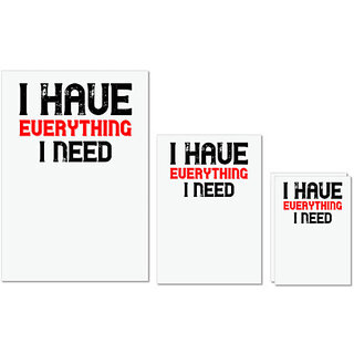 UDNAG Untearable Waterproof Stickers 155GSM 'Couple | i have everything i need' A4 x 1pc, A5 x 1pc & A6 x 2pc UDNAG Untearable Waterproof Stickers 155GSM 'Couple | i have everything i need' A4 x 1pc, A5 x 1pc & A6 x 2pc