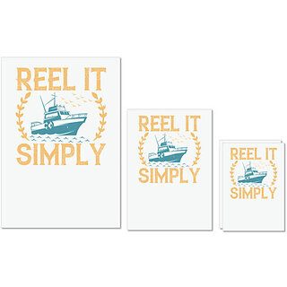 UDNAG Untearable Waterproof Stickers 155GSM 'Fishing | Reel it simply copy' A4 x 1pc, A5 x 1pc & A6 x 2pc UDNAG Untearable Waterproof Stickers 155GSM 'Fishing | Reel it simply copy' A4 x 1pc, A5 x 1pc & A6 x 2pc