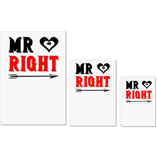 UDNAG Untearable Waterproof Stickers 155GSM 'Couple | Mr.right' A4 x 1pc, A5 x 1pc & A6 x 2pc UDNAG Untearable Waterproof Stickers 155GSM 'Couple | Mr.right' A4 x 1pc, A5 x 1pc & A6 x 2pc