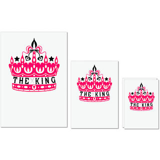 UDNAG Untearable Waterproof Stickers 155GSM 'Couple | the king' A4 x 1pc, A5 x 1pc & A6 x 2pc UDNAG Untearable Waterproof Stickers 155GSM 'Couple | the king' A4 x 1pc, A5 x 1pc & A6 x 2pc