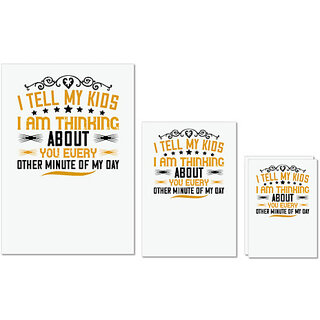 UDNAG Untearable Waterproof Stickers 155GSM 'Mother | I tell my kids' A4 x 1pc, A5 x 1pc & A6 x 2pc UDNAG Untearable Waterproof Stickers 155GSM 'Mother | I tell my kids' A4 x 1pc, A5 x 1pc & A6 x 2pc