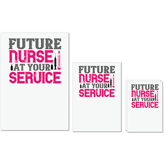 UDNAG Untearable Waterproof Stickers 155GSM 'Nurse | future nurse at your' A4 x 1pc, A5 x 1pc & A6 x 2pc UDNAG Untearable Waterproof Stickers 155GSM 'Nurse | future nurse at your' A4 x 1pc, A5 x 1pc & A6 x 2pc