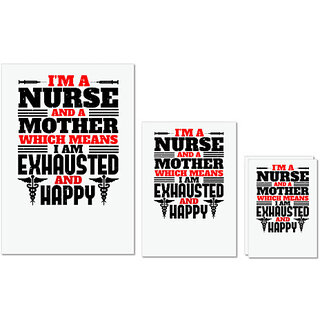UDNAG Untearable Waterproof Stickers 155GSM 'Nurse | i'm a nurse and a mother' A4 x 1pc, A5 x 1pc & A6 x 2pc UDNAG Untearable Waterproof Stickers 155GSM 'Nurse | i'm a nurse and a mother' A4 x 1pc, A5 x 1pc & A6 x 2pc