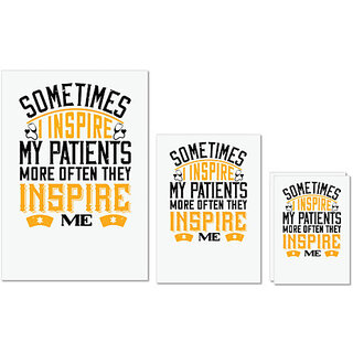 UDNAG Untearable Waterproof Stickers 155GSM 'Dentist | sometime i inspire my patients' A4 x 1pc, A5 x 1pc & A6 x 2pc UDNAG Untearable Waterproof Stickers 155GSM 'Dentist | sometime i inspire my patients' A4 x 1pc, A5 x 1pc & A6 x 2pc