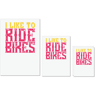 UDNAG Untearable Waterproof Stickers 155GSM 'Rider | I like ride bike' A4 x 1pc, A5 x 1pc & A6 x 2pc UDNAG Untearable Waterproof Stickers 155GSM 'Rider | I like ride bike' A4 x 1pc, A5 x 1pc & A6 x 2pc