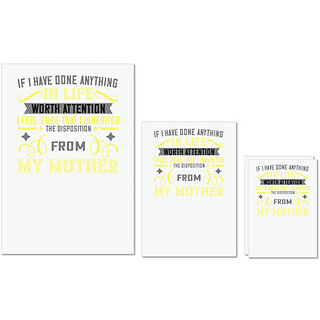 UDNAG Untearable Waterproof Stickers 155GSM 'Mother | If I have done anything' A4 x 1pc, A5 x 1pc & A6 x 2pc UDNAG Untearable Waterproof Stickers 155GSM 'Mother | If I have done anything' A4 x 1pc, A5 x 1pc & A6 x 2pc