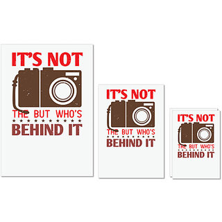 UDNAG Untearable Waterproof Stickers 155GSM 'Cameraman | IT'S NOT THE BUT WHOSBEHIND IT' A4 x 1pc, A5 x 1pc & A6 x 2pc UDNAG Untearable Waterproof Stickers 155GSM 'Cameraman | IT'S NOT THE BUT WHOSBEHIND IT' A4 x 1pc, A5 x 1pc & A6 x 2pc