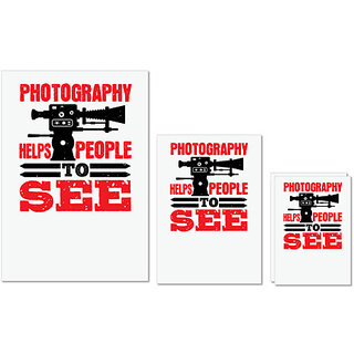 UDNAG Untearable Waterproof Stickers 155GSM 'Cameraman | PHOTOGRAPHY HELPS PEOPLE TO SEE' A4 x 1pc, A5 x 1pc & A6 x 2pc UDNAG Untearable Waterproof Stickers 155GSM 'Cameraman | PHOTOGRAPHY HELPS PEOPLE TO SEE' A4 x 1pc, A5 x 1pc & A6 x 2pc
