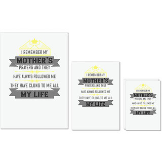 UDNAG Untearable Waterproof Stickers 155GSM 'Mother | I remember my mothers prayers and' A4 x 1pc, A5 x 1pc & A6 x 2pc UDNAG Untearable Waterproof Stickers 155GSM 'Mother | I remember my mothers prayers and' A4 x 1pc, A5 x 1pc & A6 x 2pc