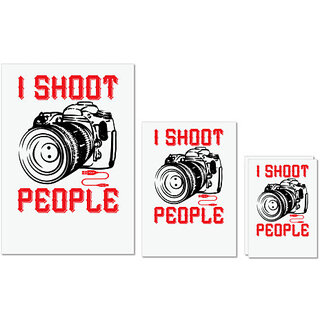 UDNAG Untearable Waterproof Stickers 155GSM 'Cameraman | I SHOOT PEOPLE copy' A4 x 1pc, A5 x 1pc & A6 x 2pc UDNAG Untearable Waterproof Stickers 155GSM 'Cameraman | I SHOOT PEOPLE copy' A4 x 1pc, A5 x 1pc & A6 x 2pc