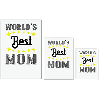 UDNAG Untearable Waterproof Stickers 155GSM 'Mother | worlds best mom' A4 x 1pc, A5 x 1pc & A6 x 2pc UDNAG Untearable Waterproof Stickers 155GSM 'Mother | worlds best mom' A4 x 1pc, A5 x 1pc & A6 x 2pc
