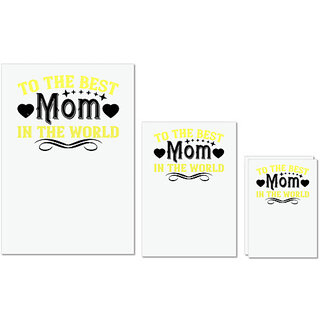UDNAG Untearable Waterproof Stickers 155GSM 'Mother | to the best mom in the world' A4 x 1pc, A5 x 1pc & A6 x 2pc UDNAG Untearable Waterproof Stickers 155GSM 'Mother | to the best mom in the world' A4 x 1pc, A5 x 1pc & A6 x 2pc