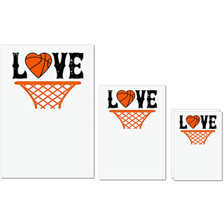 UDNAG Untearable Waterproof Stickers 155GSM 'Basketball | Love copy 4' A4 x 1pc, A5 x 1pc & A6 x 2pc UDNAG Untearable Waterproof Stickers 155GSM 'Basketball | Love copy 4' A4 x 1pc, A5 x 1pc & A6 x 2pc