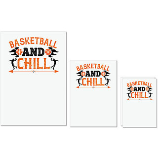 UDNAG Untearable Waterproof Stickers 155GSM 'Basketball | Basketball & chill' A4 x 1pc, A5 x 1pc & A6 x 2pc UDNAG Untearable Waterproof Stickers 155GSM 'Basketball | Basketball & chill' A4 x 1pc, A5 x 1pc & A6 x 2pc