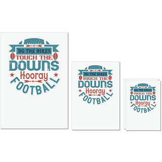 UDNAG Untearable Waterproof Stickers 155GSM 'Football | Do the hikes touch downs hoory' A4 x 1pc, A5 x 1pc & A6 x 2pc UDNAG Untearable Waterproof Stickers 155GSM 'Football | Do the hikes touch downs hoory' A4 x 1pc, A5 x 1pc & A6 x 2pc