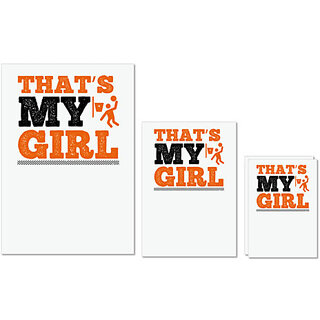 UDNAG Untearable Waterproof Stickers 155GSM 'Basketball | Thats my girl' A4 x 1pc, A5 x 1pc & A6 x 2pc UDNAG Untearable Waterproof Stickers 155GSM 'Basketball | Thats my girl' A4 x 1pc, A5 x 1pc & A6 x 2pc
