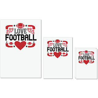UDNAG Untearable Waterproof Stickers 155GSM 'Football | Love football 3' A4 x 1pc, A5 x 1pc & A6 x 2pc UDNAG Untearable Waterproof Stickers 155GSM 'Football | Love football 3' A4 x 1pc, A5 x 1pc & A6 x 2pc