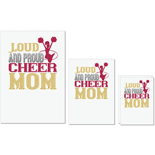 UDNAG Untearable Waterproof Stickers 155GSM 'Mother | Loud & proud cheer mom 2' A4 x 1pc, A5 x 1pc & A6 x 2pc UDNAG Untearable Waterproof Stickers 155GSM 'Mother | Loud & proud cheer mom 2' A4 x 1pc, A5 x 1pc & A6 x 2pc