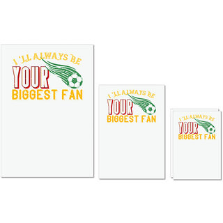 UDNAG Untearable Waterproof Stickers 155GSM 'Football | I'll always be your biggest fan 2' A4 x 1pc, A5 x 1pc & A6 x 2pc UDNAG Untearable Waterproof Stickers 155GSM 'Football | I'll always be your biggest fan 2' A4 x 1pc, A5 x 1pc & A6 x 2pc