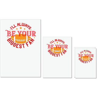 UDNAG Untearable Waterproof Stickers 155GSM 'Football | I'll always be your biggets fan' A4 x 1pc, A5 x 1pc & A6 x 2pc UDNAG Untearable Waterproof Stickers 155GSM 'Football | I'll always be your biggets fan' A4 x 1pc, A5 x 1pc & A6 x 2pc
