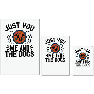 UDNAG Untearable Waterproof Stickers 155GSM 'Dog | Just You Me and the Dogs' A4 x 1pc, A5 x 1pc & A6 x 2pc UDNAG Untearable Waterproof Stickers 155GSM 'Dog | Just You Me and the Dogs' A4 x 1pc, A5 x 1pc & A6 x 2pc