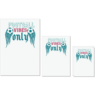 UDNAG Untearable Waterproof Stickers 155GSM 'Football | Football vibes only' A4 x 1pc, A5 x 1pc & A6 x 2pc UDNAG Untearable Waterproof Stickers 155GSM 'Football | Football vibes only' A4 x 1pc, A5 x 1pc & A6 x 2pc